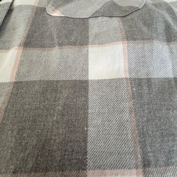 Plaid Button Down Shirt - Gray and White - Picture 7 of 11